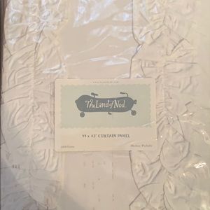 Land of Nod ruffle curtains